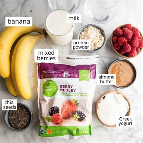 Smoothie ingredients without a blender