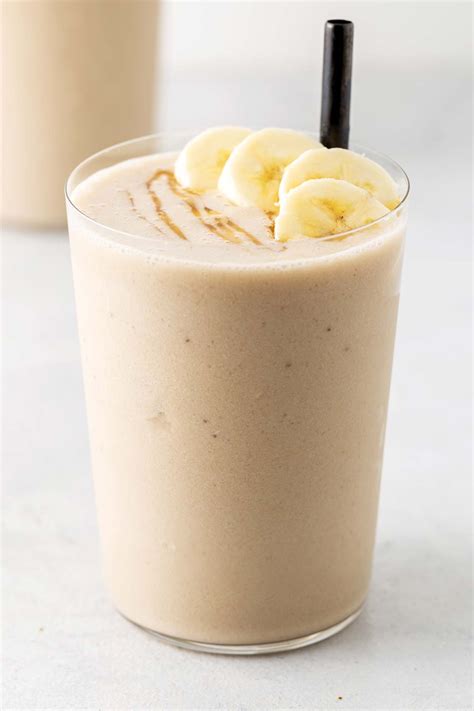 Homemade banana smoothie without a blender