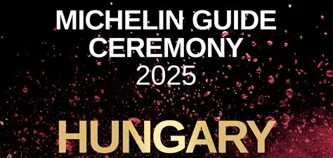 Michelin Guide Hungary 2025 címlap