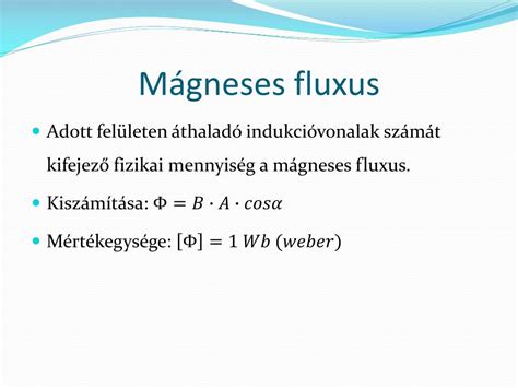 Mágneses fluxus és mágneses mozgatóerő