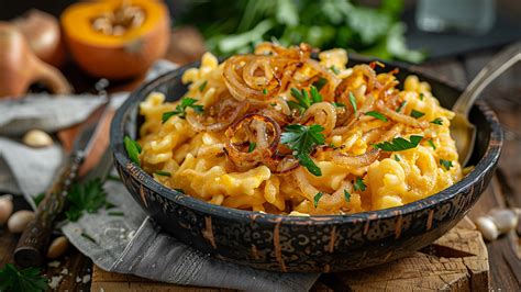 Käsespätzle friss zöldségekkel