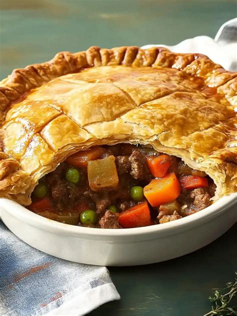 Marhapite (Pot Pie) tálalva