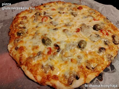 Húsos pizza illusztráció