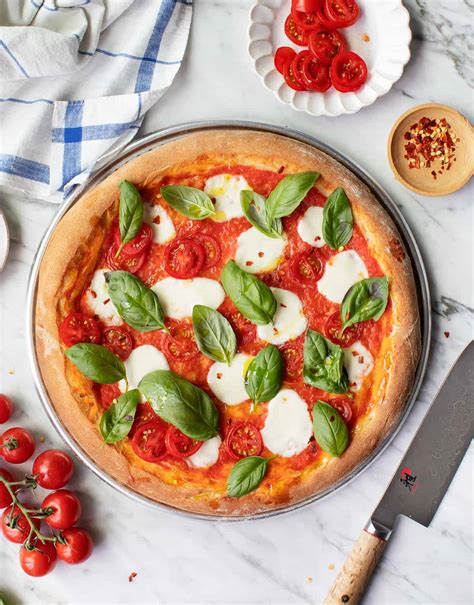 Margherita pizza illusztráció