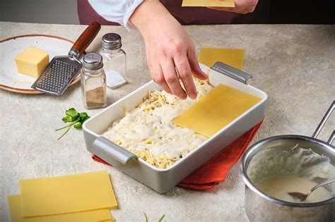 Lasagne rétegezés folyamata