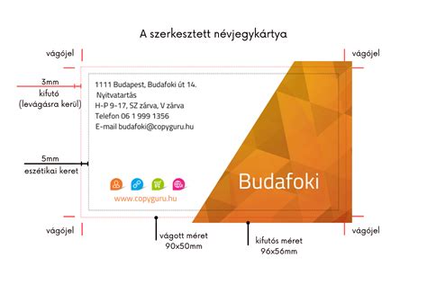Egyedi tervezésű dupla névjegy gasztronómiai vállalkozásnak