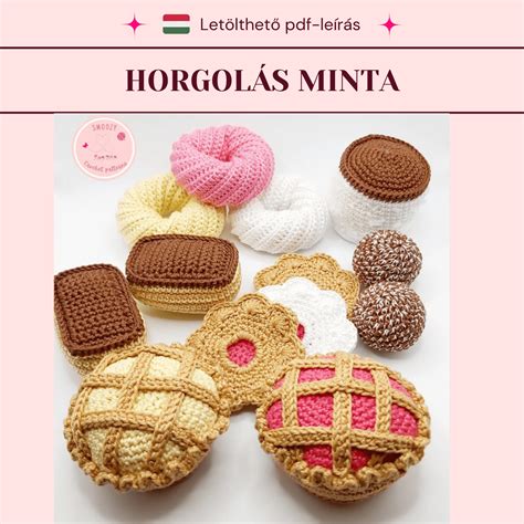 Horgolt sütemények