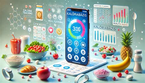 Kalóriaszámláló alkalmazás képernyőképe
