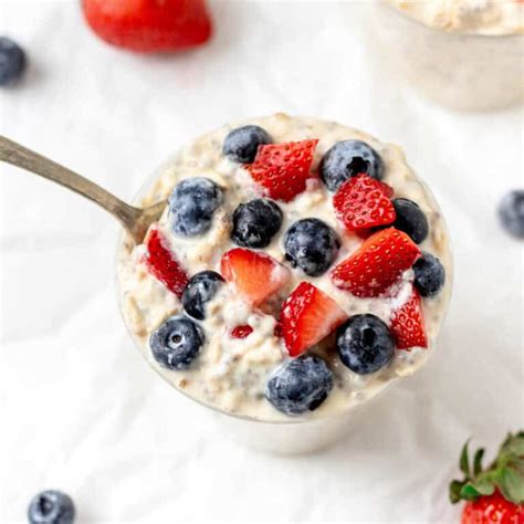 Overnight oats with cottage cheese