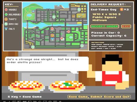 pizza city game screenshot