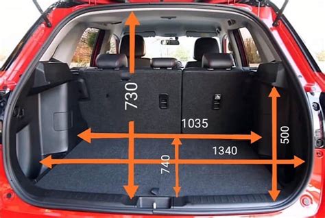 Suzuki Vitara csomagtartó kapacitás diagram
