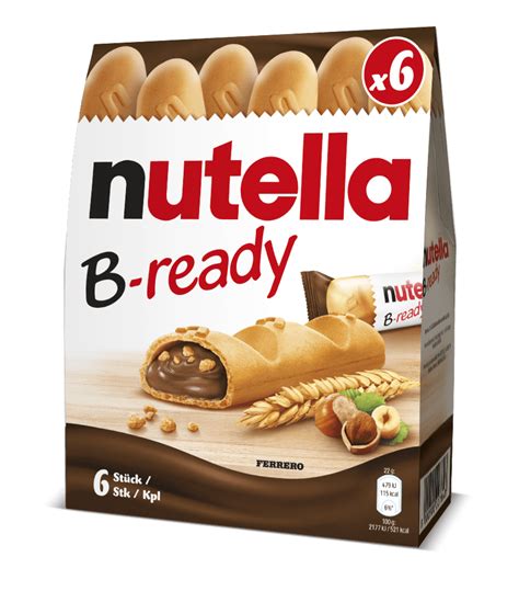 Nutella B-ready tápanyagtartalom grafikon