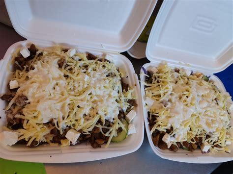Gyros tálak kínálata