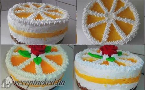 Mirinda torta szív alakban