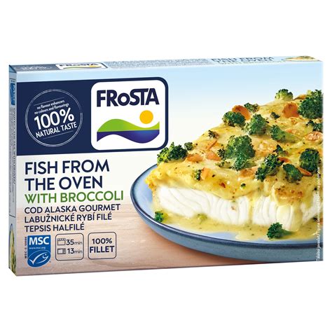 FRoSTA halfilé brokkolis szósszal csomagolás