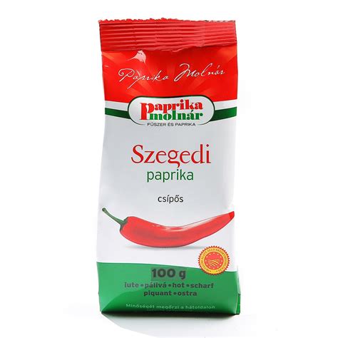 Hagyományos szegedi fűszerpaprika és a gyári csomagolás szimbolikája