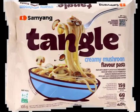 Samyang Tangle Fokhagymaolajos tészta csomagolása