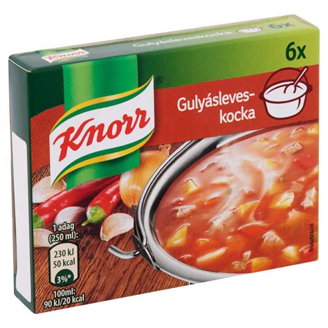 Idézet a leveskocka történetéről, Maggi és Knorr logókkal