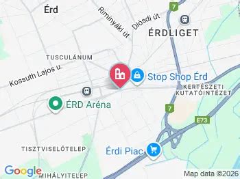 Térkép Érd Velencei út környéki éttermek elhelyezkedésével