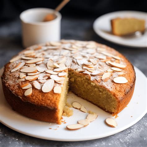 Vintage style almond cake