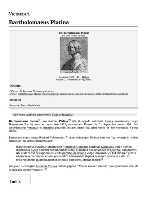 Bartholomaeus Platina könyvének címe