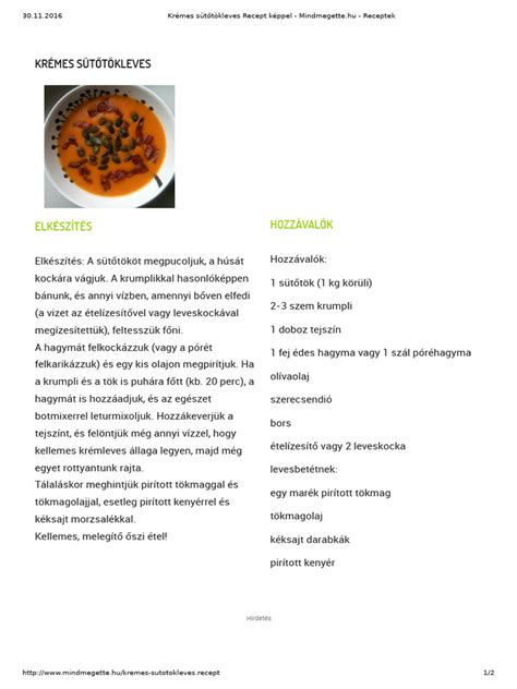Krémes sütőtökleves pirított magokkal