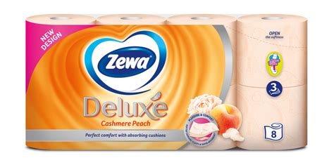 Zewa Deluxe Cashmere Peach tekercs illatával
