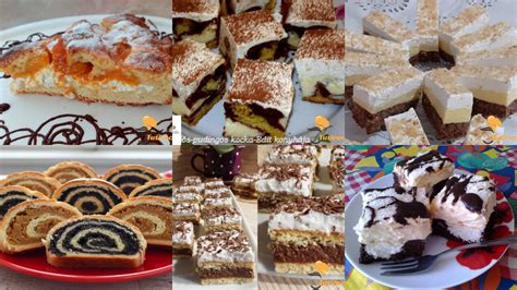 Különböző túrós sütemények egy válogatásban